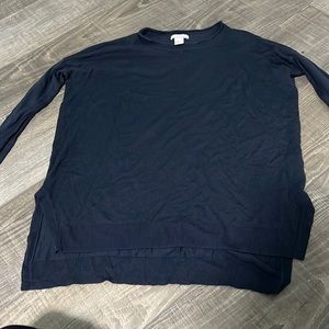 Navy blue long sleeve shirt Size XS